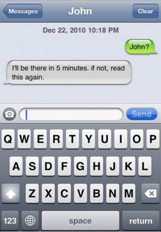 When you're running late.